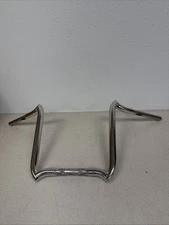 KST Kustoms Polished 1 1/4" SS Steel Mayhem 16" Rise Handlebars - 2015719