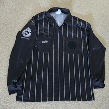 United States Soccer Federation Long Sleeve Referee Jersey Shirt Men’s L Black