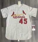 Bob Gibson Signed Mitchell & Ness Size 48 Baseball Jersey JSA COA CE77083