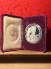 1987 Walking Liberty Silver Eagle One Dollar 1 Oz. Fine Silver UNC & Holder
