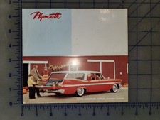 1959 Plymouth Wagon Brochure Post Card Original