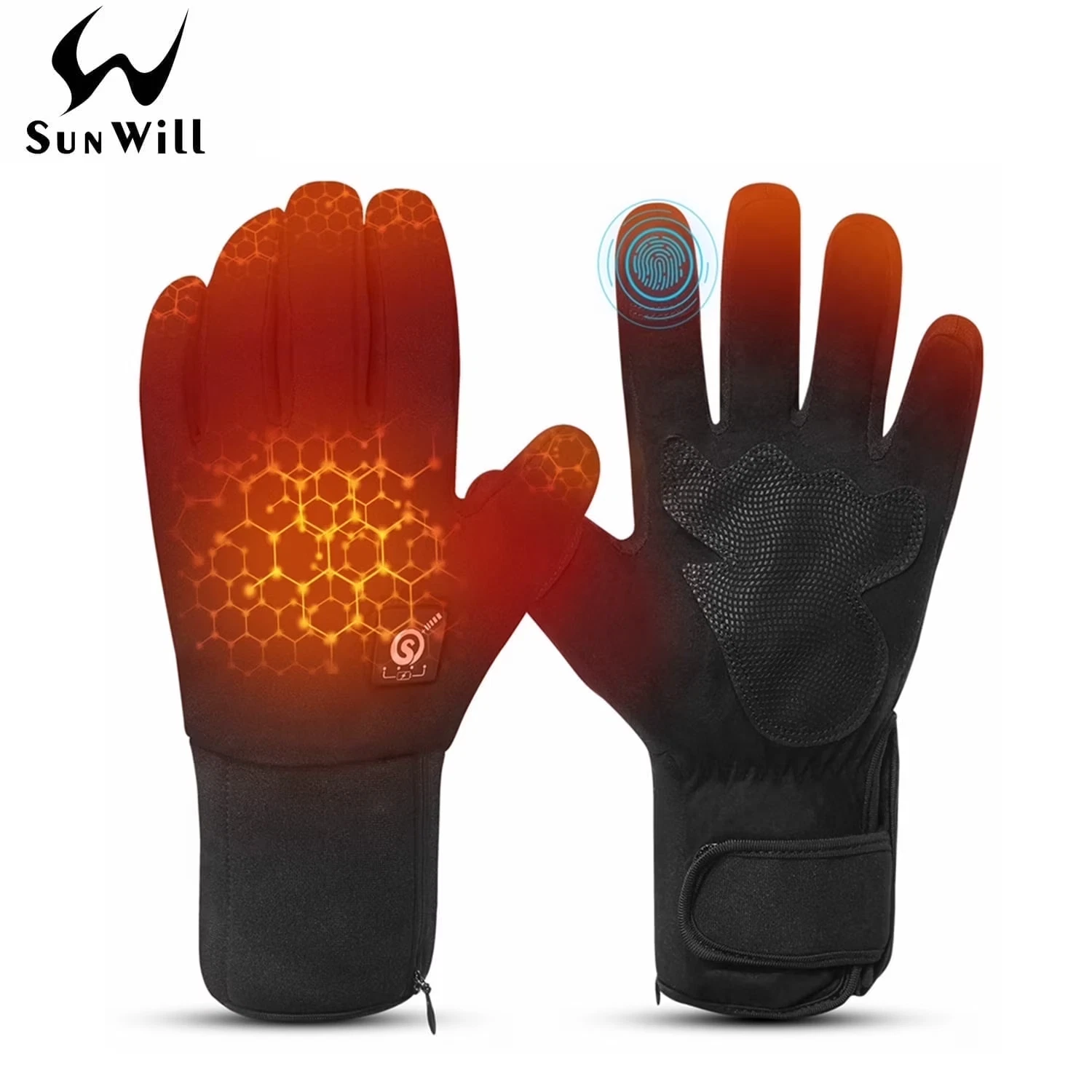 Heated Hunting Gloves Rechargeable Touchscreen Waterproof Thermal Lightweight S