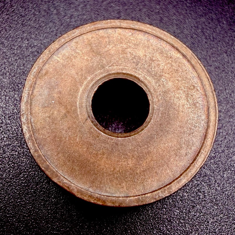 Blank Brass Token w/ Center Hole Unidentified Numista N#460878 Coin