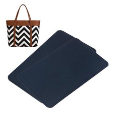 2pcs Felt Bag Base Shaper Handbag 11.42x7.09'' 3mm Thick, Dark Blue