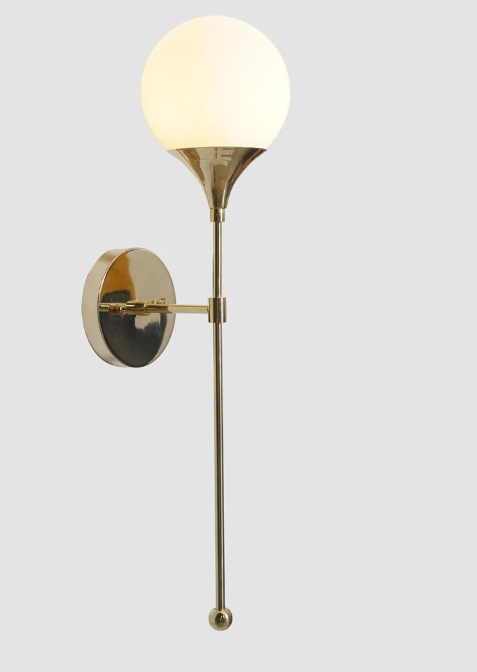 Modern Brass TRUMPET Wall Sconce Lamp Light , Mid Century Brass Wall Light Lamp - Image 4 of 4