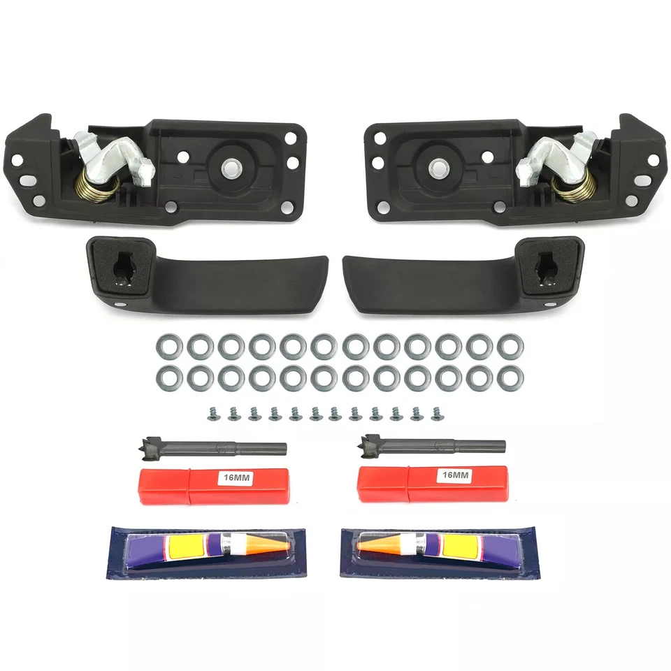 Door Handle Repair Kit Interior Inside Left Right Pair For 07-14 Chevy Silverado Foto 3 de 4