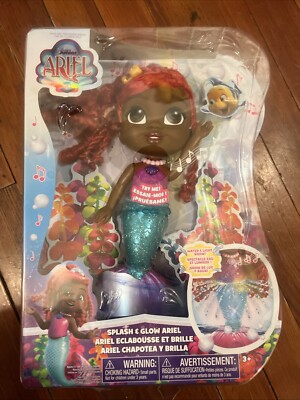 Disney Junior Ariel Lights & Sounds 11.5'' Doll Set, 5-Piece Baby Toddler Toy New