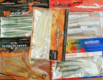 Promo ! Lot De 23 Leurres Souples Sakura & Grauvell Jinza 8 - Neuf