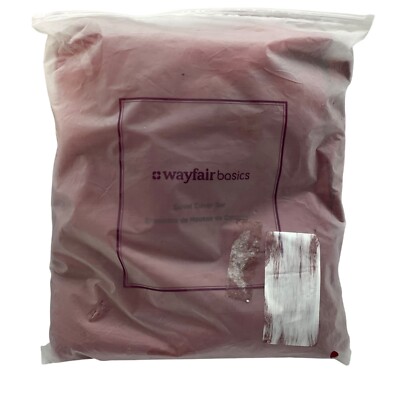 Wayfair Basics Red Duvet Cover 90''x90'' Set Full/Queen Include 2 Pillow Shams NEW