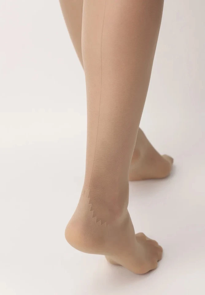 5 Pack Oroblu Bas Riga Up Strumpf halterlos 20 den Naht Hochferse transparent - Bild 3 von 4