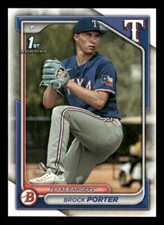 2024 Bowman #BCP-36 Brock Porter Rookie Texas Rangers