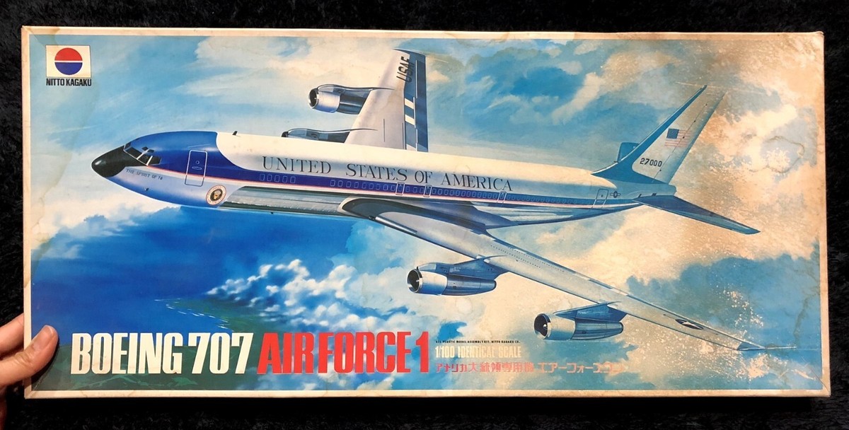 BOEING 707 AIR FORCE 1 AIRPLANE 1/100 MODEL KIT NITTO | eBay BOEING 707 AIR FORCE 1 AIRPLANE 1/100 MODEL KIT NITTO | eBay