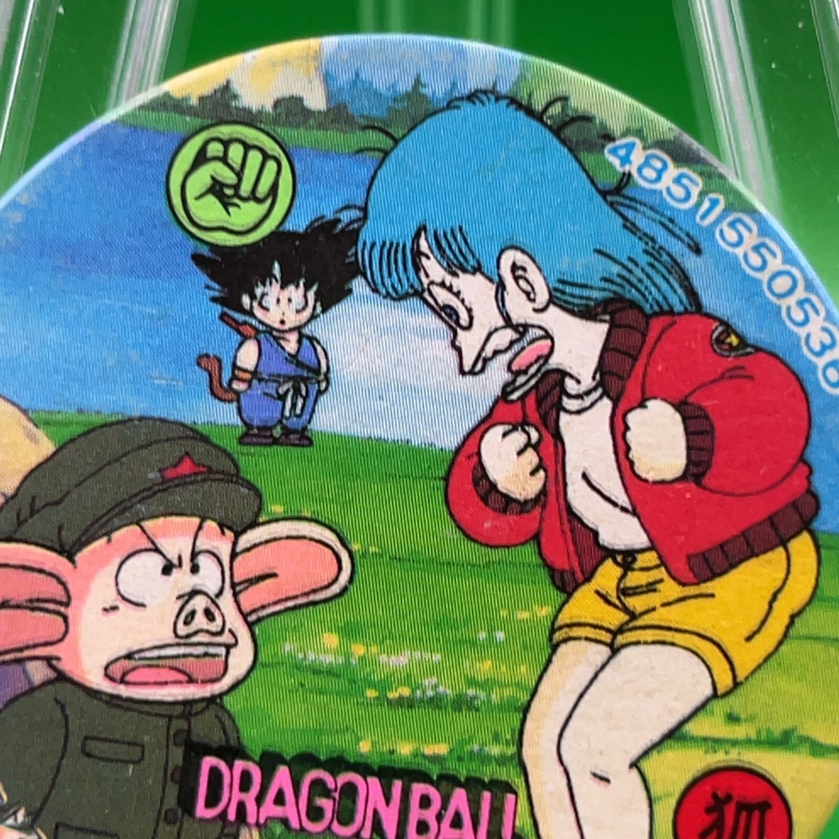 Bulma Oolong Son Goku Dragon Ball Z Shueisha Menko Anime TCG Card