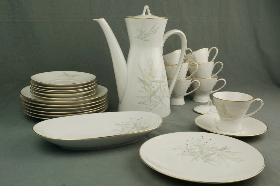 ROSENTHAL FORM 2000 Gräser schönes altes Kaffeeservice 7P 23tlg - Bild 2 von 4