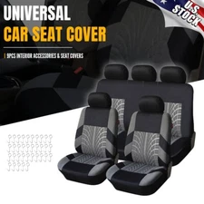 Cloth Car Seat Covers Full Set For Ford Explorer 2001-2020 Front +Rear US Stock
