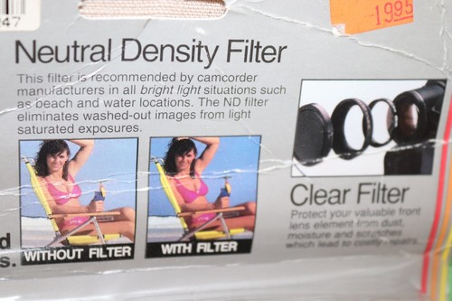 New Vtg Sealed 2Piece TIFFEN 52mm Neutral Density ND0.6 & CLEAR Filter SET USA - Picture 3 of 12