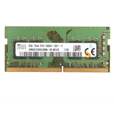 SK Hynix DDR4 RAM 16 GB 2x 8 GB 1RX8 PC4-21300S PC4-2666V Laptop