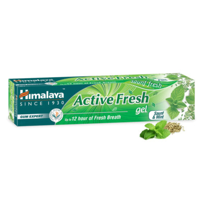 Himalaya Active Fresh Gel Toothpaste -Herbal Tooth Paste -80gram Box -Free Ship