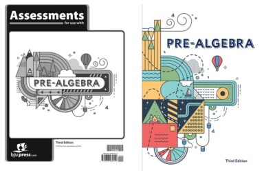 BJU Press - Pre-Algebra Student (525089) and Assessments (525121) *3rd Ed*