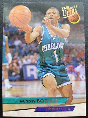 1993-94 FLEER ULTRA MUGGSY BOGUES CHARLOTTE HORNETS #16 NM | eBay