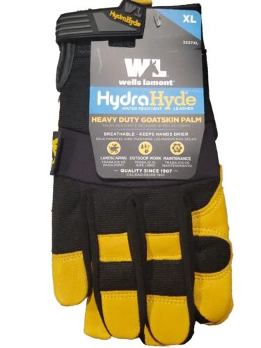 Guantes de trabajo de cuero HydraHyde para hombre Wells Lamont XL + toalla de microfibra adicional - Imagen 1 de 5