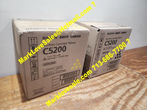 Cartouche d'impression Ricoh Pro C5200 C5210 S noir et jaune (1) 828422 (1) 828423 - Photo 13/13