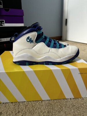 Jordan 10 Retro Charlotte 2016 GS Kids Shoes Size 5.5Y 310806-107