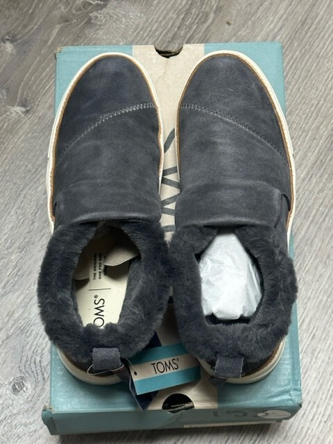 Toms Women's Paxton Water Resistant Slip-Ons Forged Iron Suede