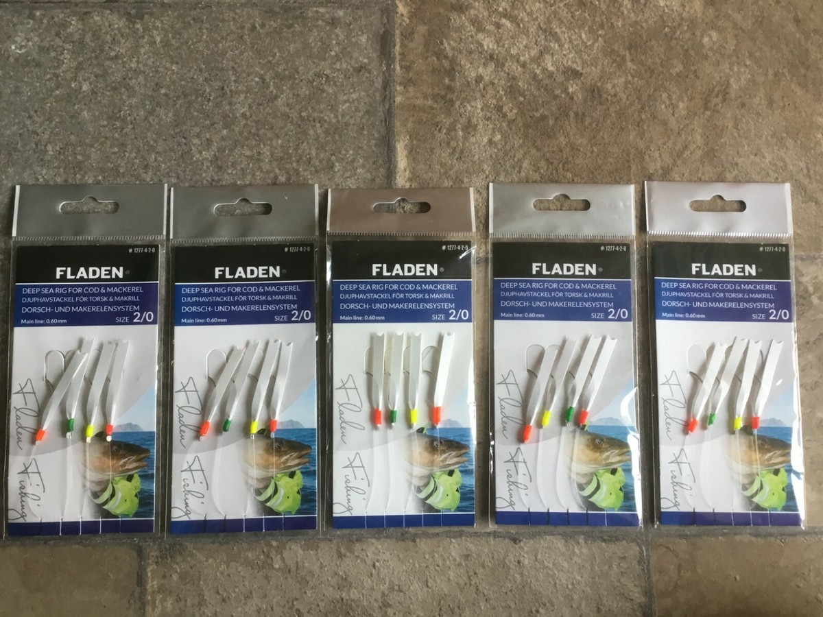 HOOK 2/0 MACKEREL FEATHER DAYLIGHT RIG SEA BEACH BOAT FISHING RIGS