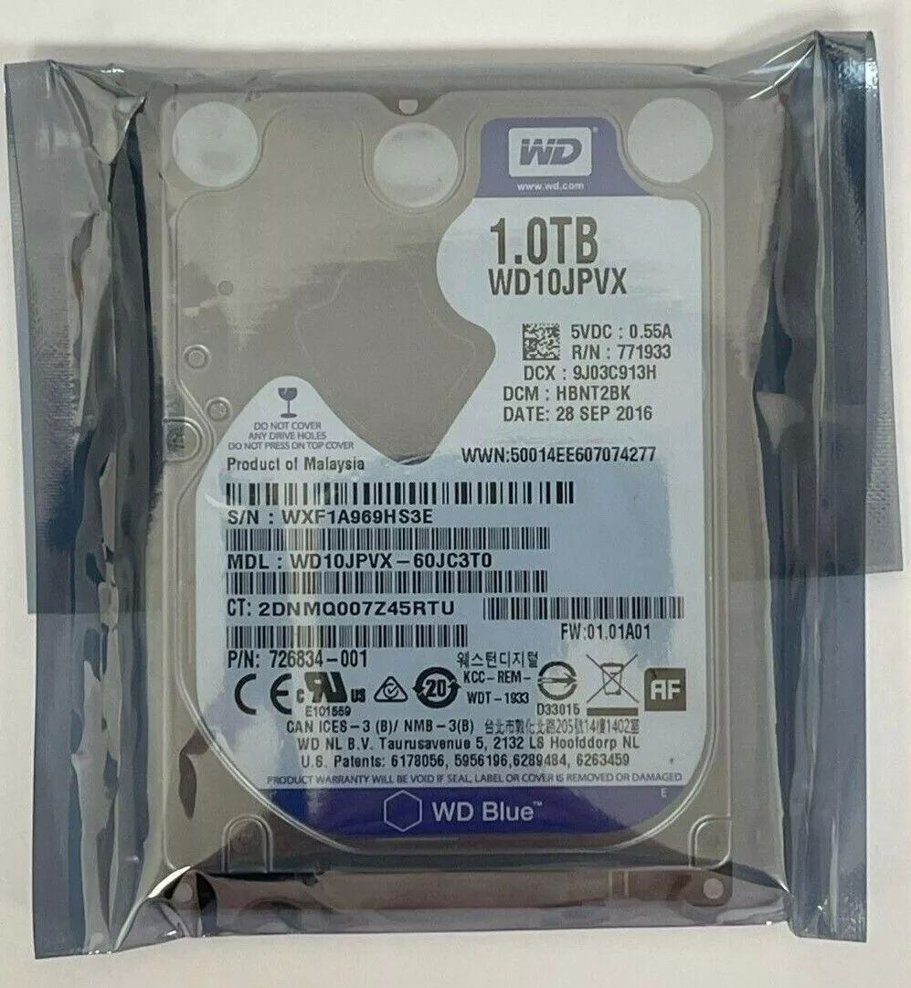 Stige selvfølgelig Hover New WD Western Digital Blue 1TB SATA 2.5" Laptop Hard drive HDD 5400 RPM  PS3 PS4 | eBay