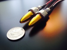 Small Bullet Harley Chopper Motorcycle Rat Rod - Led Tail Turn Signal Lights