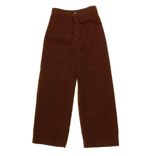 FREE PEOPLE NEW Women's Brown Patti Cotton Wide Leg Capri Cropped Pants 24 TEDO