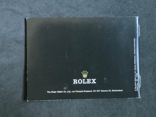 Authentic YOUR ROLEX OYSTER Booklet 1984-1999 -Choose Date- All English GMT SUB. - Picture 55 of 55