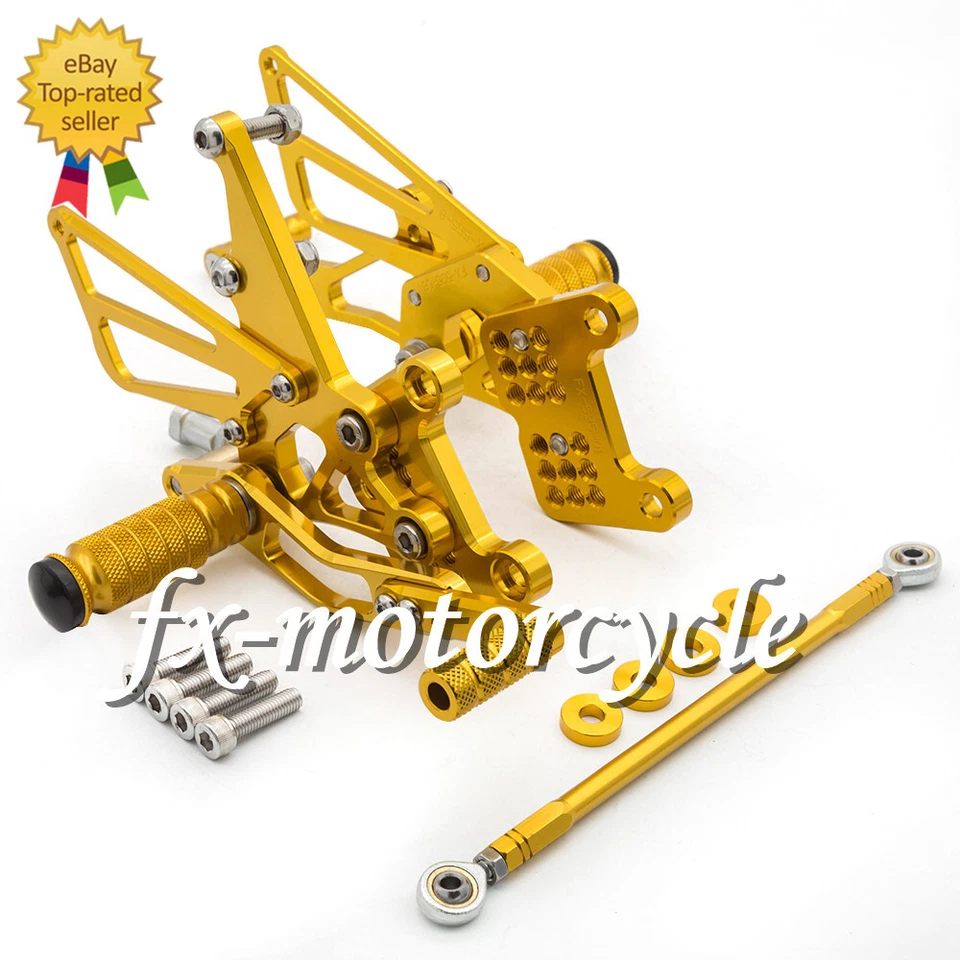 Juego de estriberas traseras CNC para Triumph Speed Triple T509 T595 955i 1050 2002-2010 Foto 2 de 4