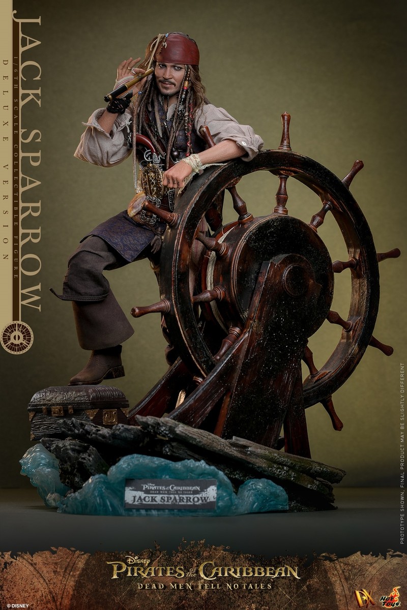 ホットトイズ　ジャック・スパロウ (2.0/デラックス版) DX38 Amazon.com: Hot Toys Pirates of The Caribbean: Dead Men Tell