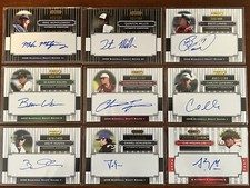 Lot of 9 X 2008 Razor Signature Series Baseball On Card Autographs 