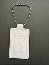 Authentic NIKE AIR FORCE 25 Hang Tag Shoe Tag Key chain White Leather