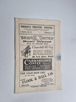1927 Theaterprogramm INTERFERENZ - Douglas Jefferies Richard Gray Maisie Bell