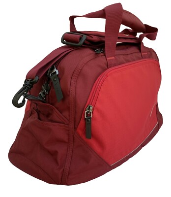 New Vintage NIKE ATHLETIC Small Sports HOLDALL DUFFEL Bag BA4285 Red | eBay