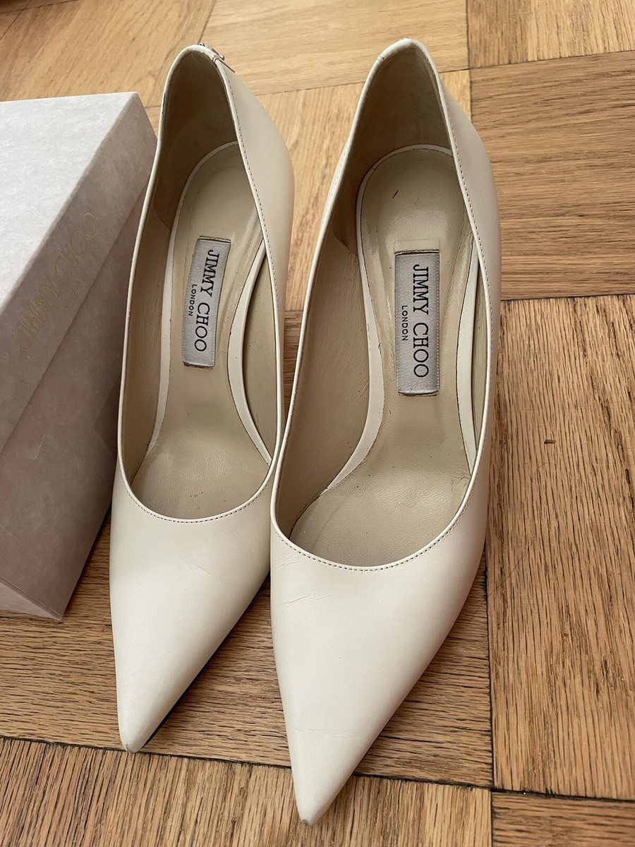 Jimmy Choo Love 85 Leather Pump Women's LATTE 38.5 | eBay