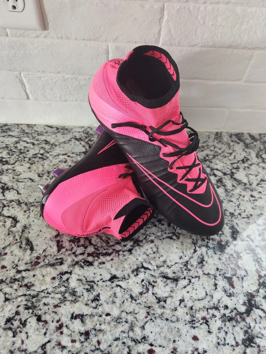 Nike Mercurial Superfly Leather SG-PRO Black/Hyper Pink/Pink Pow Men&#039;s 13 | eBay