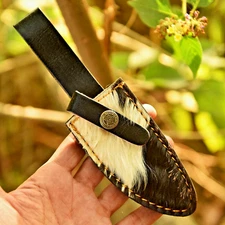 Handmade Leather knife sheath Fix Blade knife Case Loop Sheath Original GoatSkin