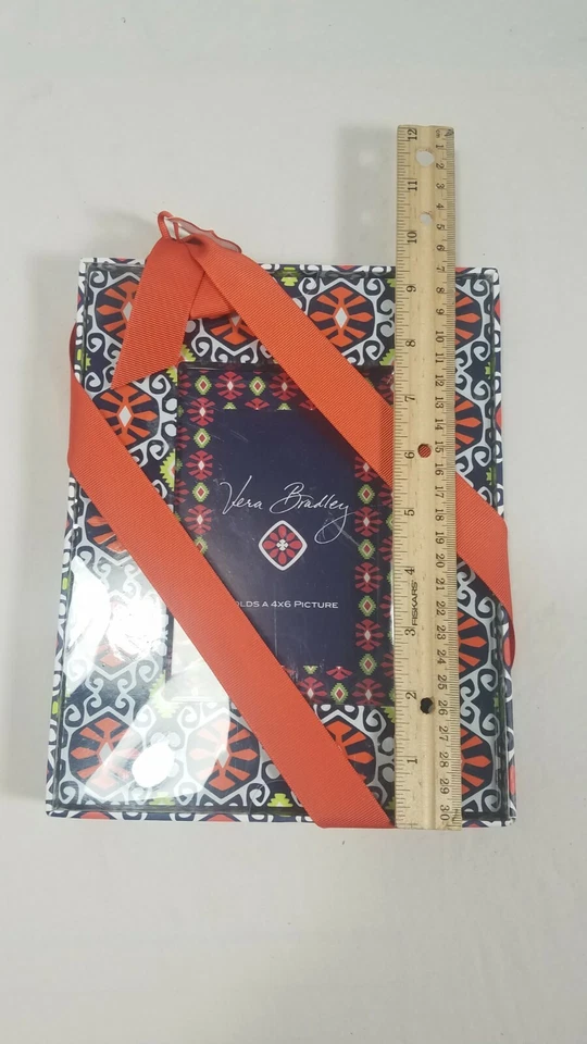 New Vera Bradley Sun Valley Patterned Picture Frame 4x6 NEW - Image 3 of 3