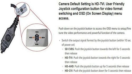 SVD 2MP 4in1 TVI/AHD/CVI/CVBS 2.8mm Fixed Lens Surveillance Camera - Picture 3 of 5