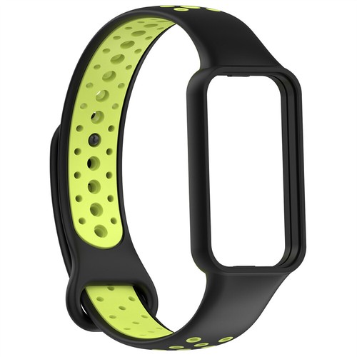 For Amazfit Band 7 Rubber Strap Sport Two-tone Round Hole Strap Sports Wristband - Picture 14 of 19