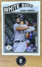 Jose Abreu 2021 Topps UK Edition 1978-79 Redux Insert #SR-8 Chicago White Sox