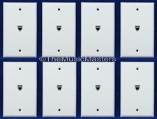 8X Modular Flush Mount Phone WALL PLATE JACK TELEPHONE Line Outlet Cover VWLTW