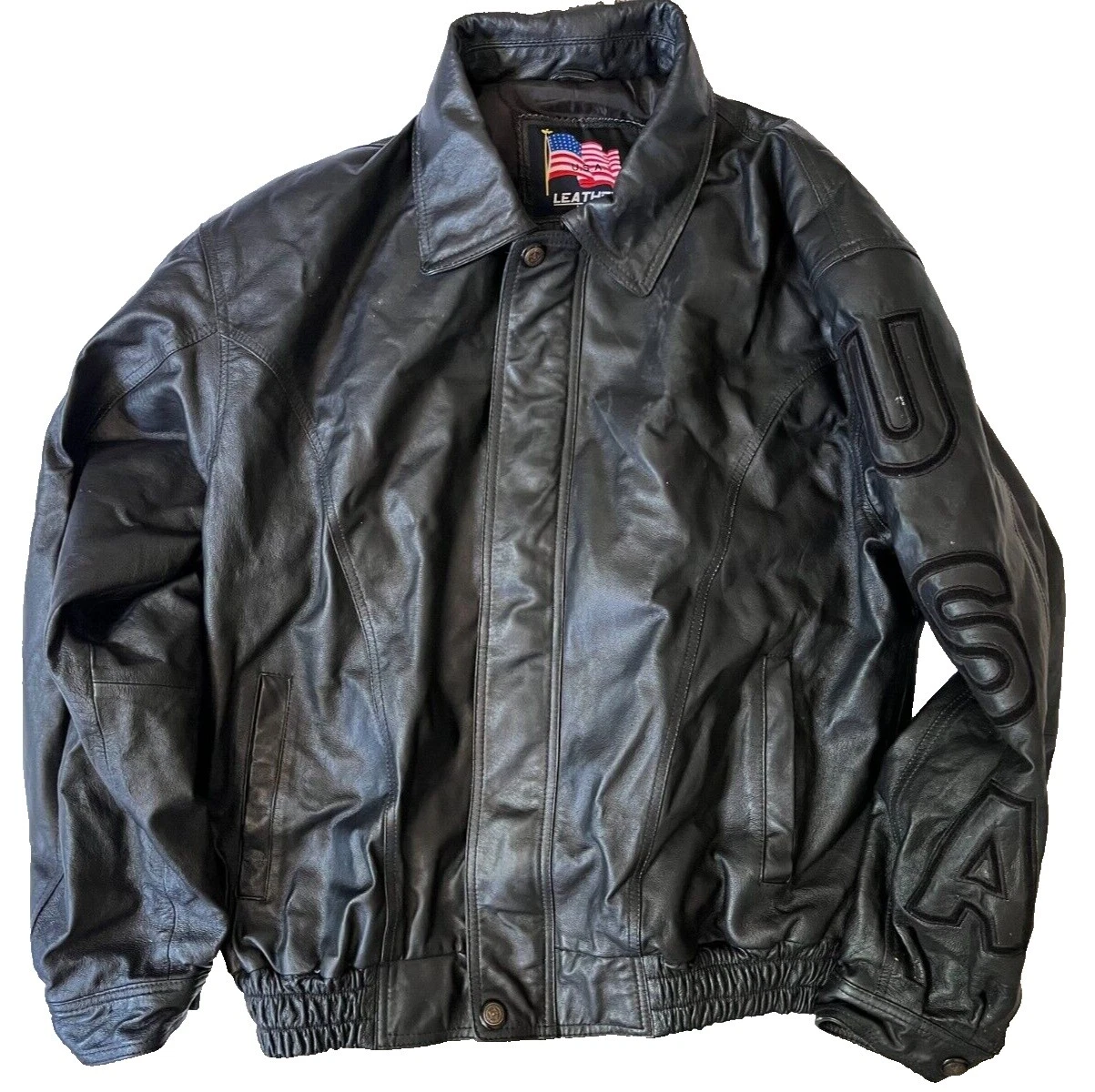 Chaqueta de moto USA Leather Chaquetas para hombres