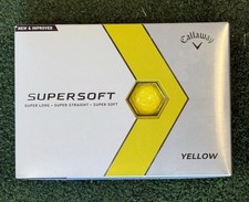 Callaway SuperSoft Golf Balls -YELLOW 1 Dozen - SUPREME VALUE  FREE SHIPPING 