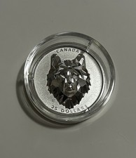 2019 .999 Fine Silver Multifaceted Wolf Coin From The Canadian Mint